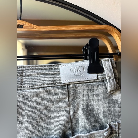 MKT STUDIO | high rise denim shorts | size (euro 34- 13.5 inch waist lying flat) - Picture 5 of 6